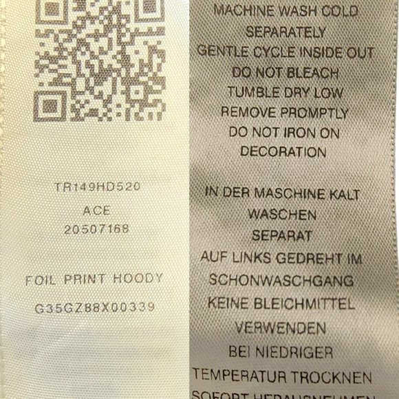 True Religion Youth Boys Navy Foil Print Hooded Windbreaker‎ , Size 7 - Picture 6 of 7